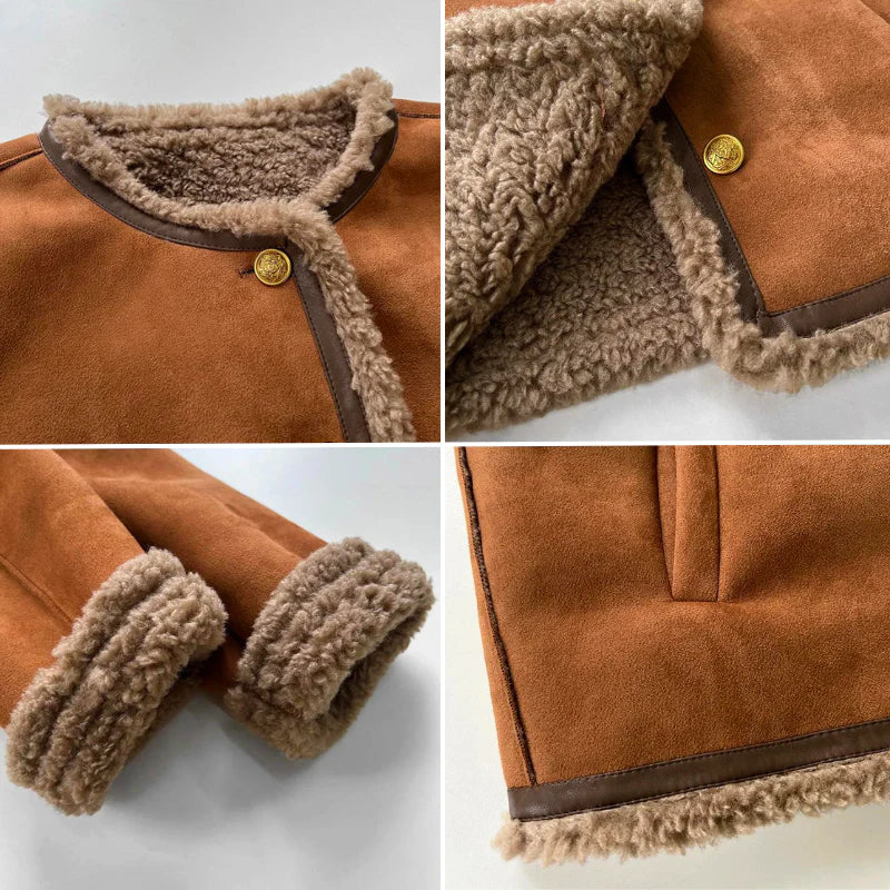 Frederika™ | Stilfuld Jakke med Sherpa-for