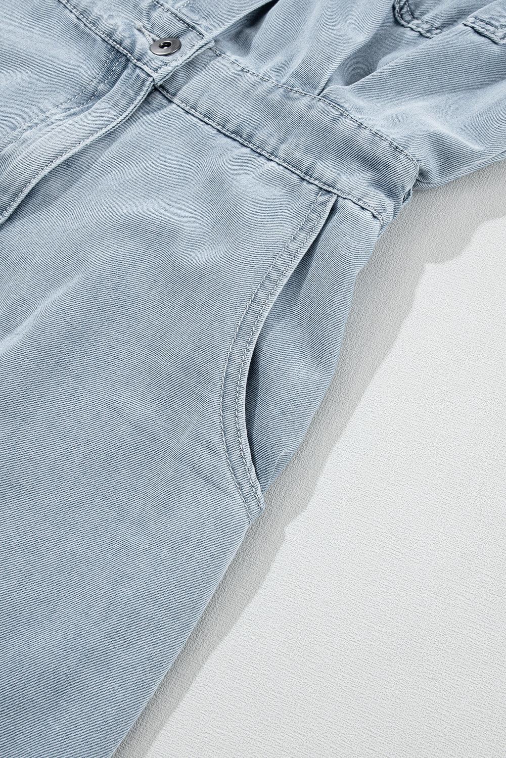 Frederika™ | Elegant Denimkjole med Korte Flagermusærmer