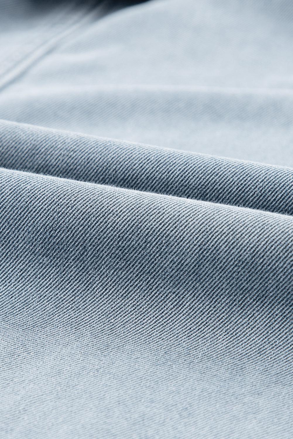 Frederika™ | Elegant Denimkjole med Korte Flagermusærmer