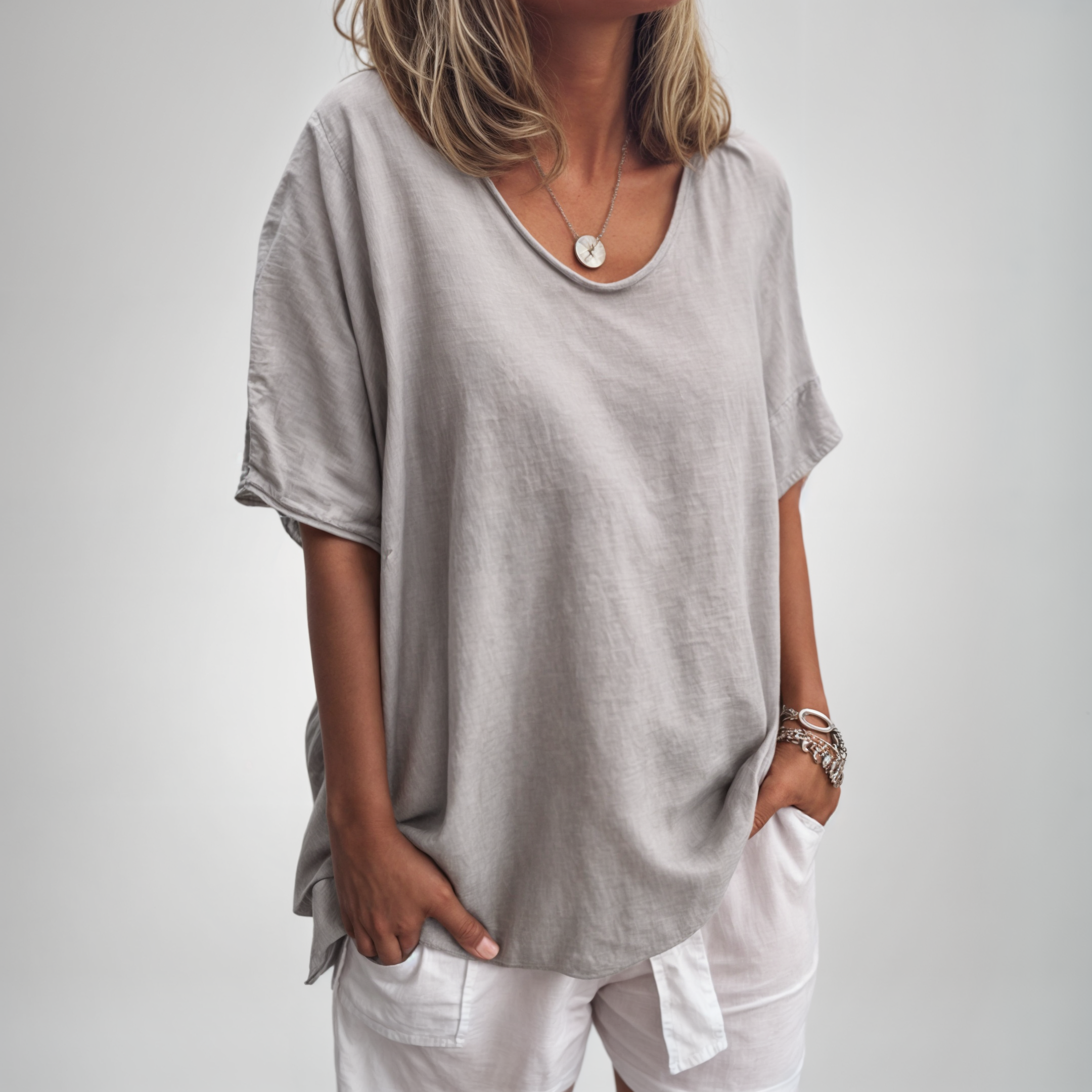 Isa™ | Behagelig Løs T-shirt
