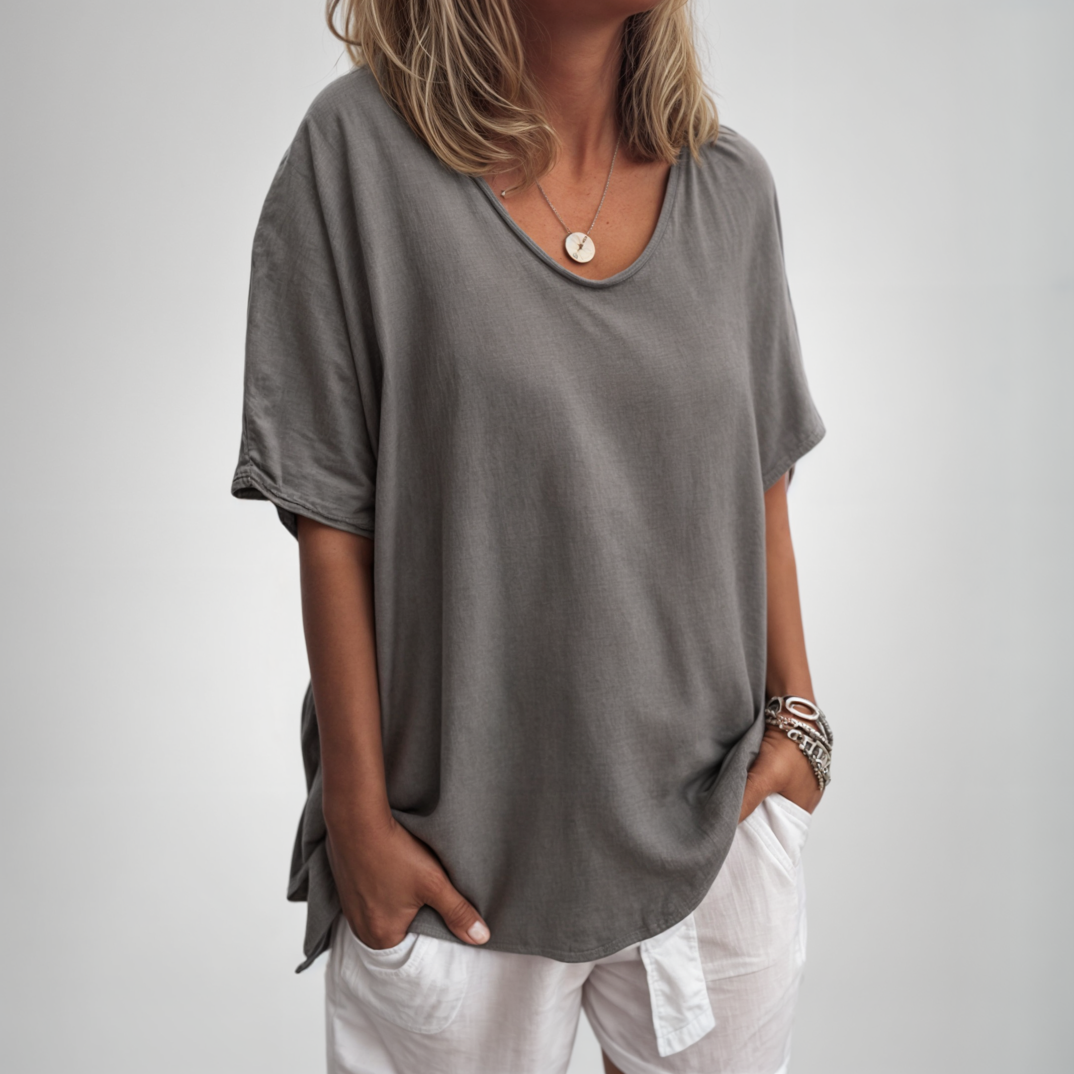 Isa™ | Behagelig Løs T-shirt