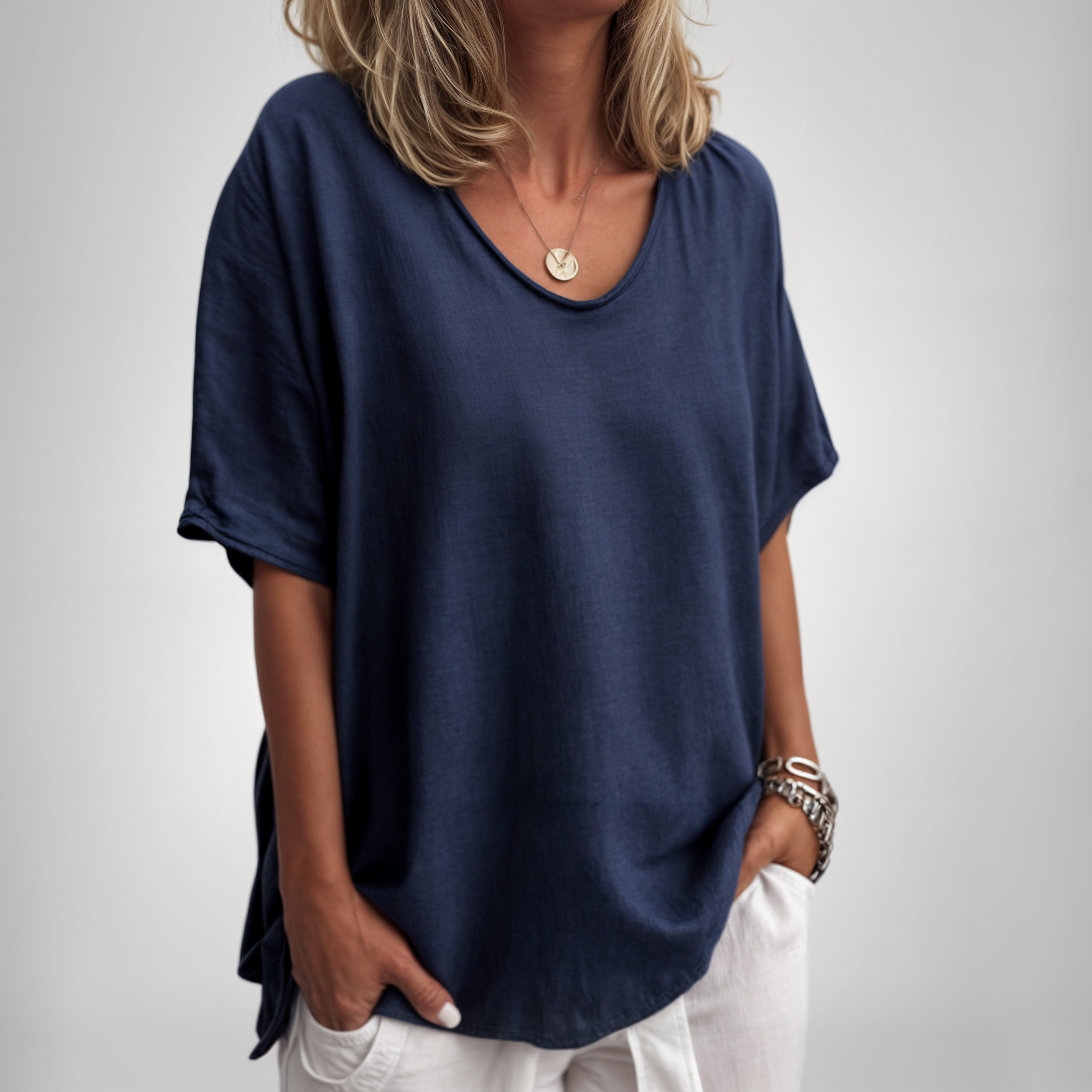 Isa™ | Behagelig Løs T-shirt