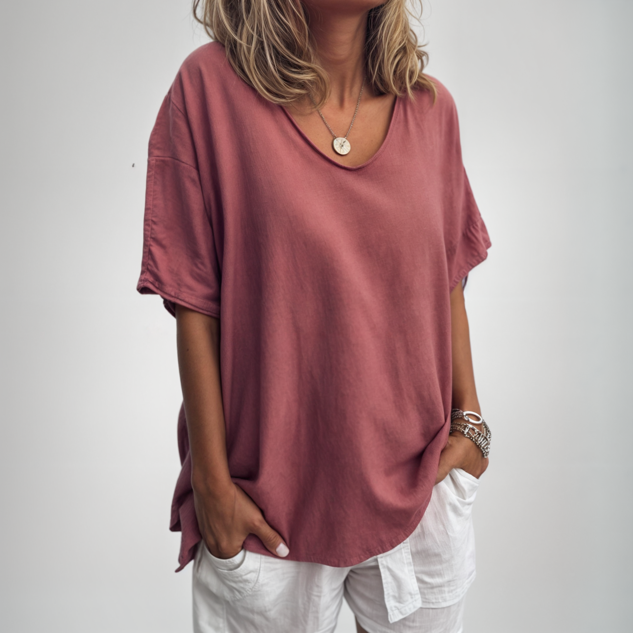 Isa™ | Behagelig Løs T-shirt