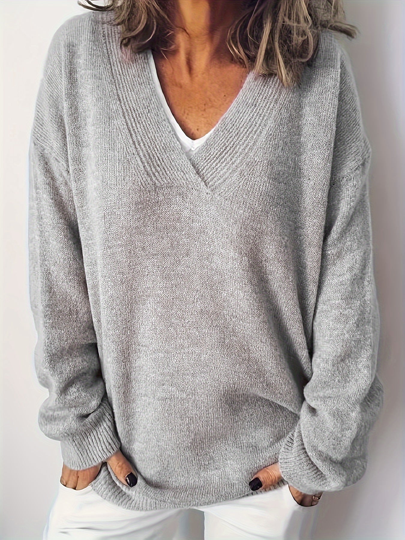 Frederika™ | Blød og Tidløs V-Hals Sweater
