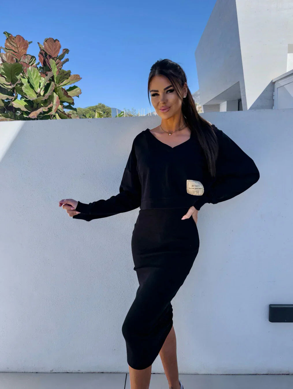 Frederika™ | 2-delt sæt (Sweatshirt og kjole)