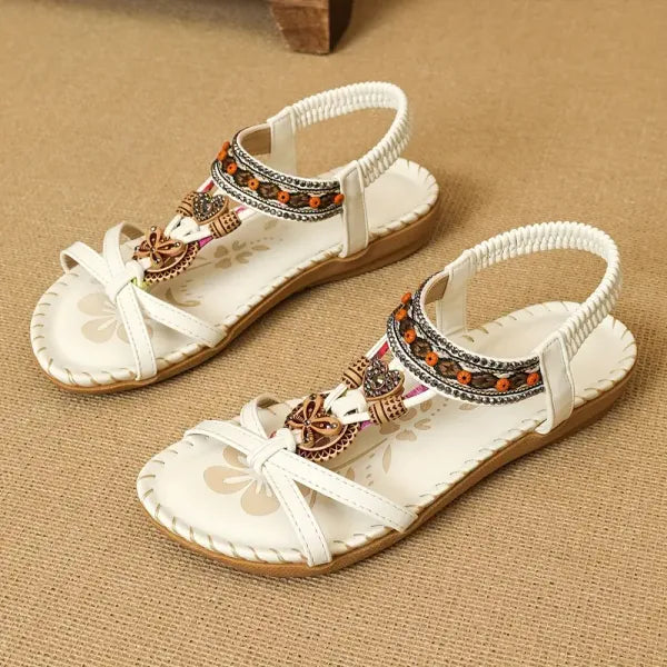 Signe – Ortopædiske sandaler med boho-detaljer