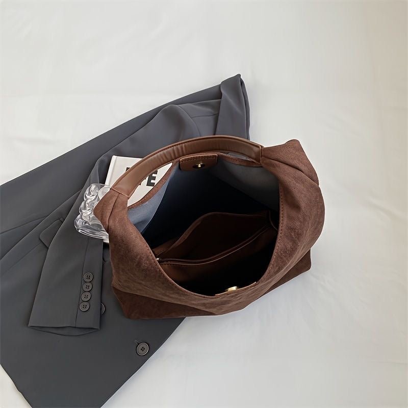 Frederika™ | Stilfuld Ruskind Tote Taske