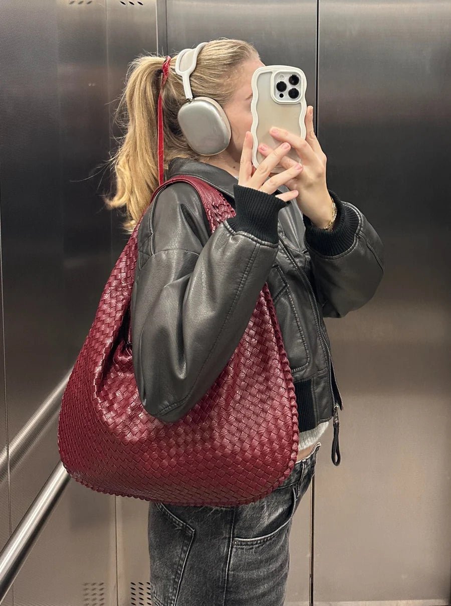 Frederika™ | Stilfuld Vævet Tote Taske