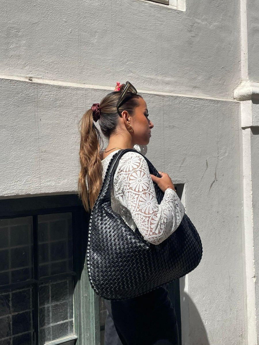 Frederika™ | Stilfuld Vævet Tote Taske