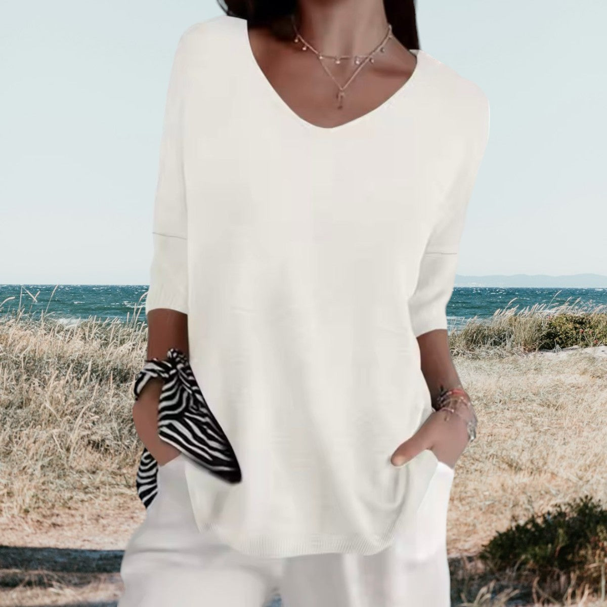 Frederika™ | Stilfuld V-Hals Casual Top