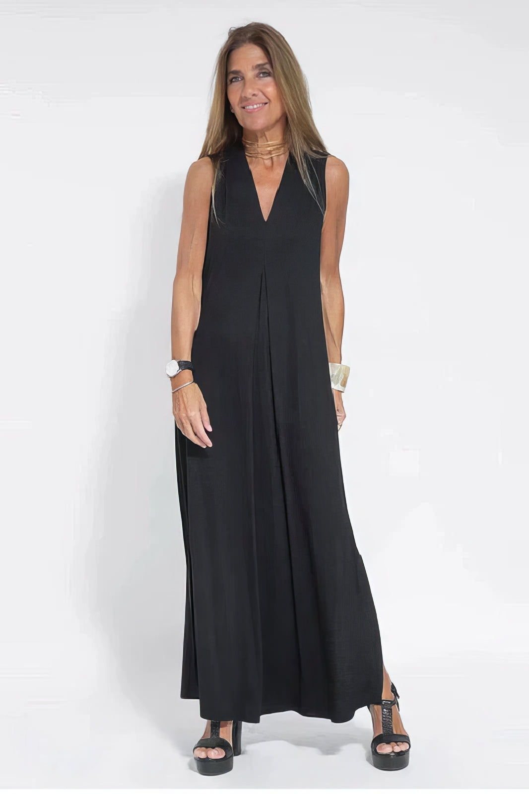 Frederika | Elegant langt kjole med matchende cardigan som gave